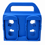Blue colour variant — Ryobi 18V Battery Caddy – 4-Slot Holder | Portable Battery Carrier | PETG | Australian Made