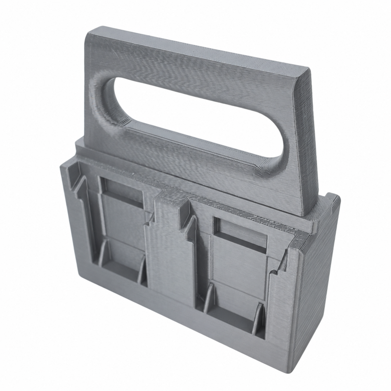 4 slot Gray colour variant — Battery Caddy for Makita 12V Batteries – 4 or 6 Slot Carry Holder