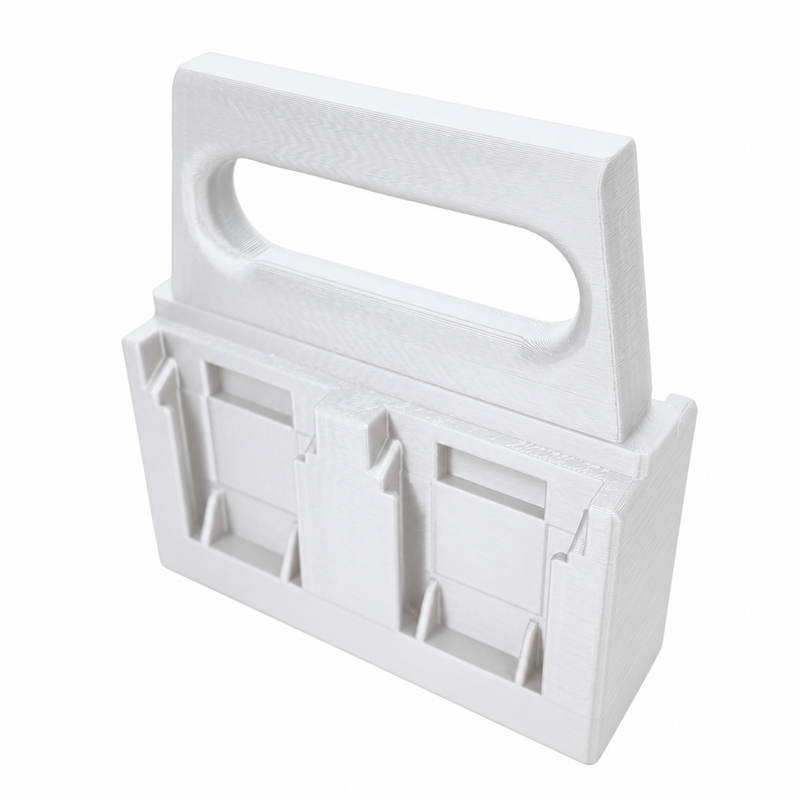 4 slot White colour variant — Battery Caddy for Makita 12V Batteries – 4 or 6 Slot Carry Holder