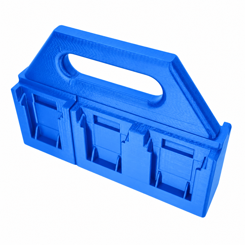 6 slot Blue colour variant — Battery Caddy for Makita 12V Batteries – 4 or 6 Slot Carry Holder