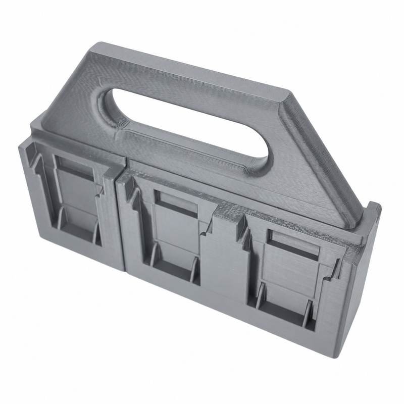 6 slot Gray colour variant — Battery Caddy for Makita 12V Batteries – 4 or 6 Slot Carry Holder