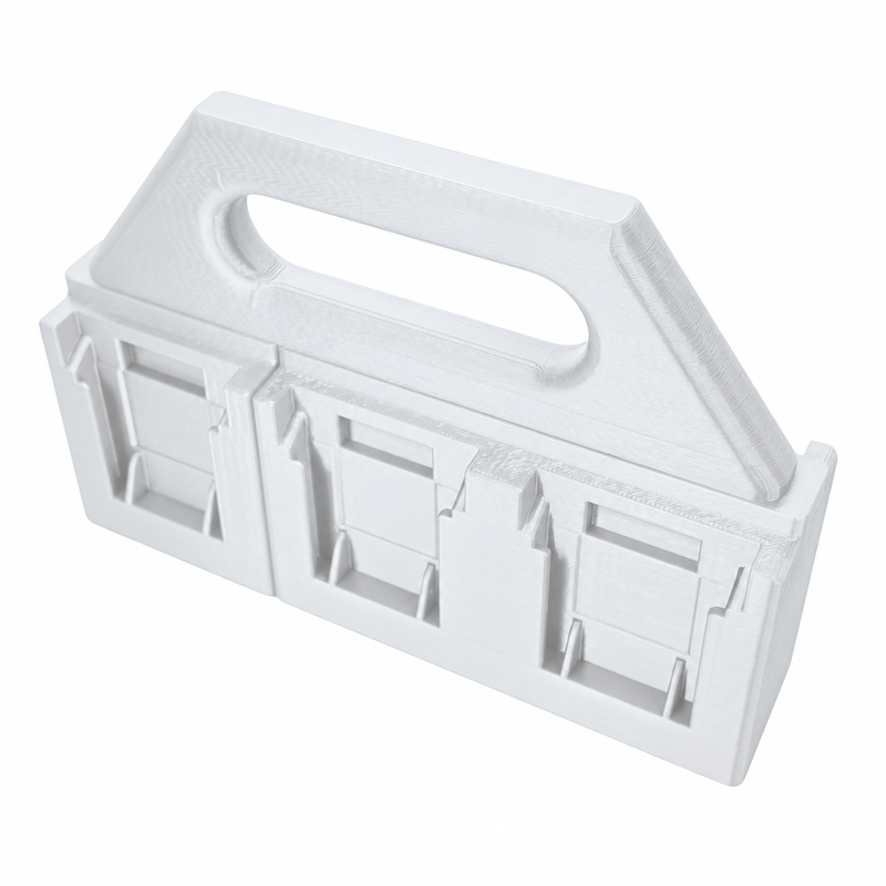 6 slot White colour variant — Battery Caddy for Makita 12V Batteries – 4 or 6 Slot Carry Holder