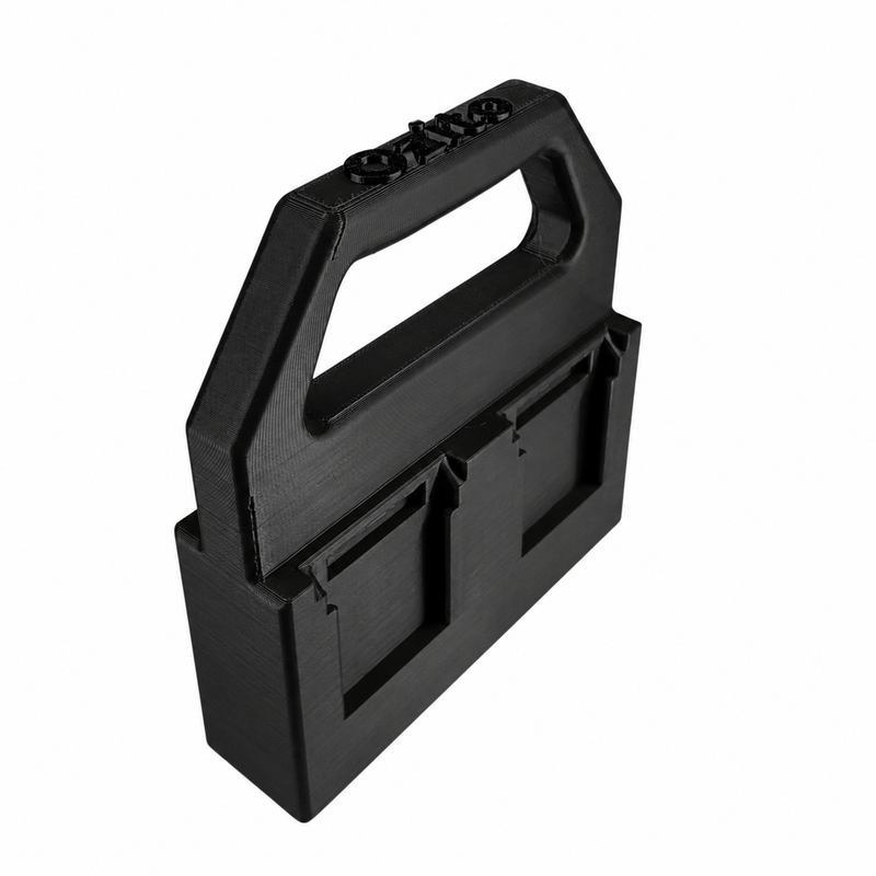 Black colour variant — Ozito 18V Battery Caddy – 4-Slot Holder | Portable Battery Carrier