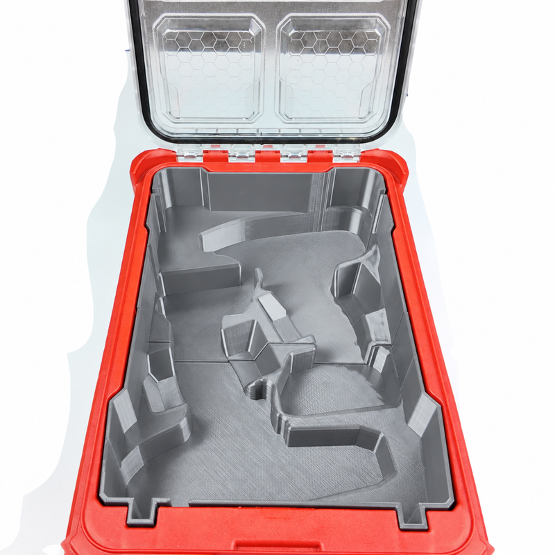 Gray colour variant — Makita 12V Drill & Impact Compact Packout Insert | Holds TD110D + DF333D | One-Piece PETG Construction