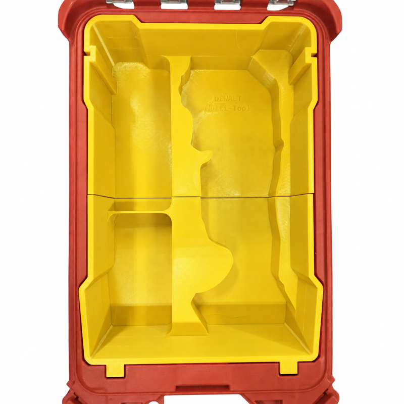 Yellow colour variant — DEWALT Multi-Tool Insert for Milwaukee Packout Compact Organiser 48-22-8435