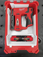 White colour variant — Milwaukee M12 3/8" Crown Stapler Insert for Packout Compact Organiser 48-22-8435