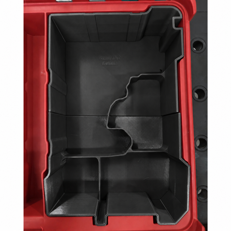 Black colour variant — DEWALT Drill Insert for Milwaukee PACKOUT 48-22-8430 (11-Compartment Organiser)