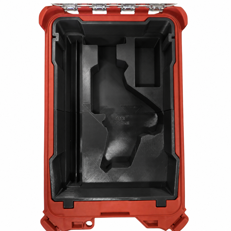 Black colour variant — M12 Hackzall PACKOUT Insert – Fits 48-22-8435 Compact Organiser | Blades & Battery