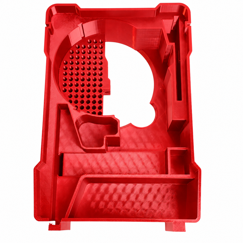 Red colour variant — Milwaukee Packout Insert — M18 Compact Router (Fits 2723-20 & 2823-20 / Packout 48-22-8435)