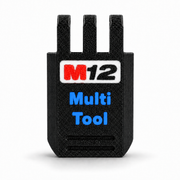 M12 Blue colour variant — Custom Replacement Latch for Milwaukee Packout Compact Organiser — Functional Snap-In Latch with Custom Branding