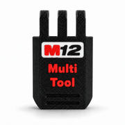 M12 Red colour variant — Custom Replacement Latch for Milwaukee Packout Compact Organiser — Functional Snap-In Latch with Custom Branding