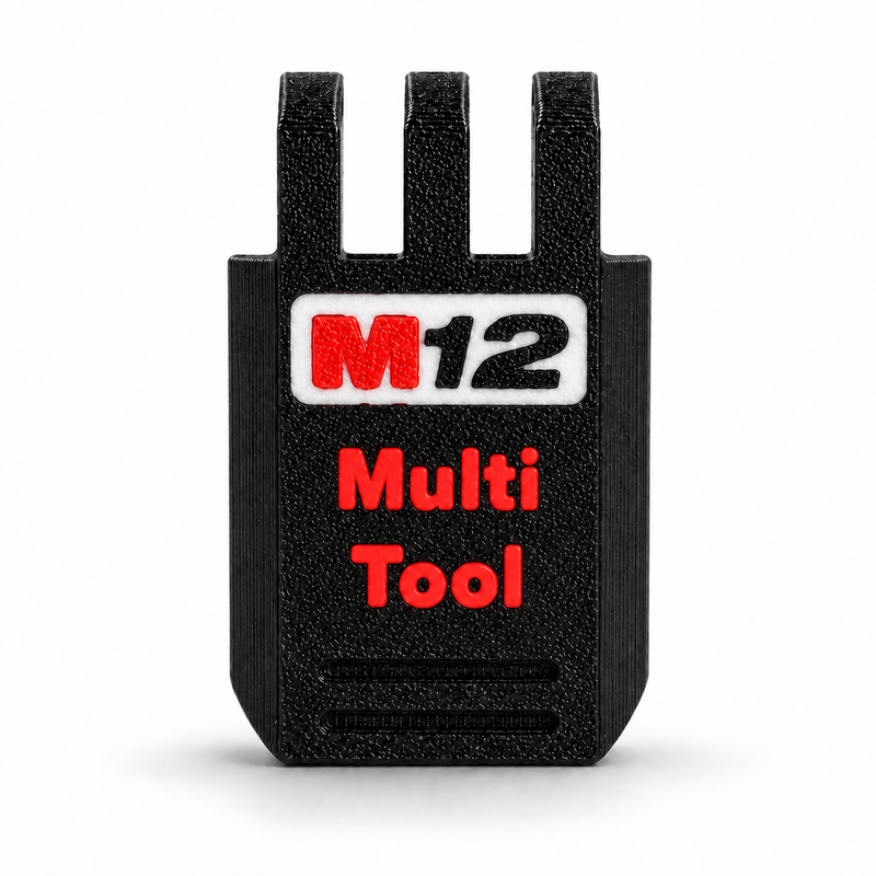 M12 Red colour variant — Custom Replacement Latch for Milwaukee Packout Compact Organiser — Functional Snap-In Latch with Custom Branding