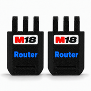M18 Blue colour variant — Custom Replacement Latch for Milwaukee Packout Compact Organiser — Functional Snap-In Latch with Custom Branding