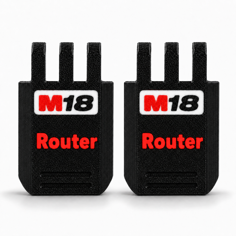 M18 Red colour variant — Custom Replacement Latch for Milwaukee Packout Compact Organiser — Functional Snap-In Latch with Custom Branding