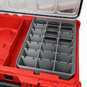 Gray colour variant — Milwaukee Packout Bin Insert — Small Parts Organiser Insert for Compact Organiser (48-22-8435) & Packout Organiser (48-22-8430)