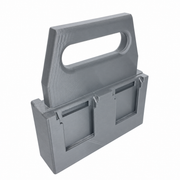 4 slot Gray colour variant — Battery Caddy for Ozito 18v PXC Batteries – 4 or 6 Slot Carry Holder