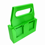 4 slot Green colour variant — Battery Caddy for Ozito 18v PXC Batteries – 4 or 6 Slot Carry Holder