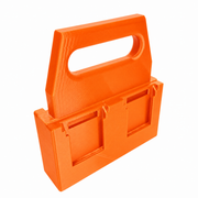 4 slot Orange colour variant — Battery Caddy for Ozito 18v PXC Batteries – 4 or 6 Slot Carry Holder