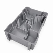 Gray AEG A18IDB30 impact and battery storage insert for PACKOUT Compact Organiser; empty standalone insert