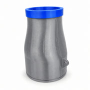Gray Circular nozzle body with blue outlet bumper for Makita DUB184Z