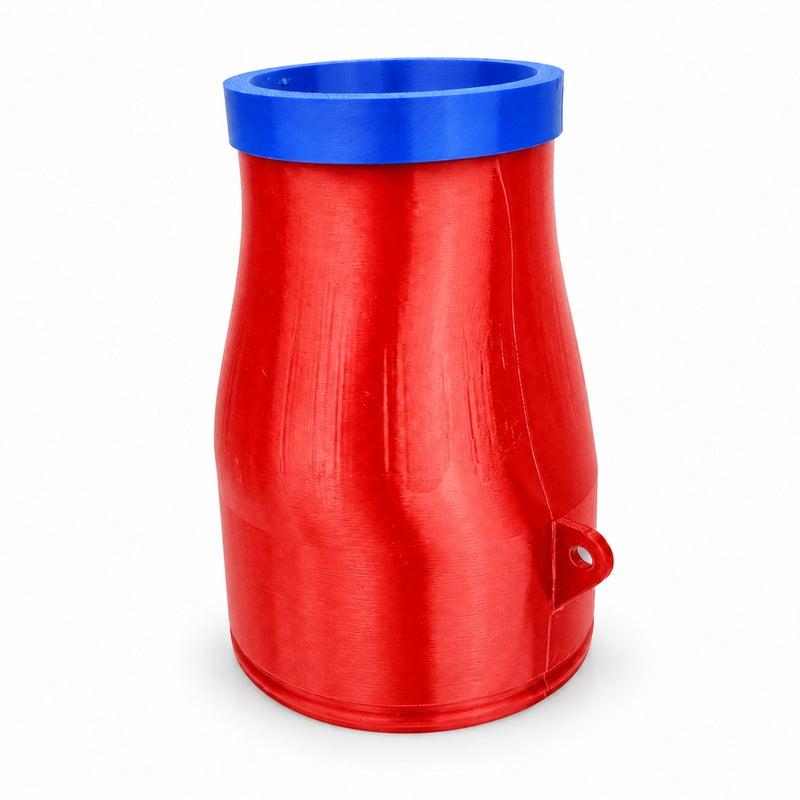 Red Circular nozzle body with blue outlet bumper for Makita DUB184Z