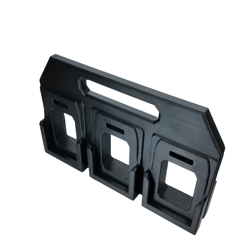 AEG 18V battery caddy, portable carry holder for AEG 18V batteries