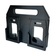 Rear of the AEG 18V battery caddy showing the single-piece print