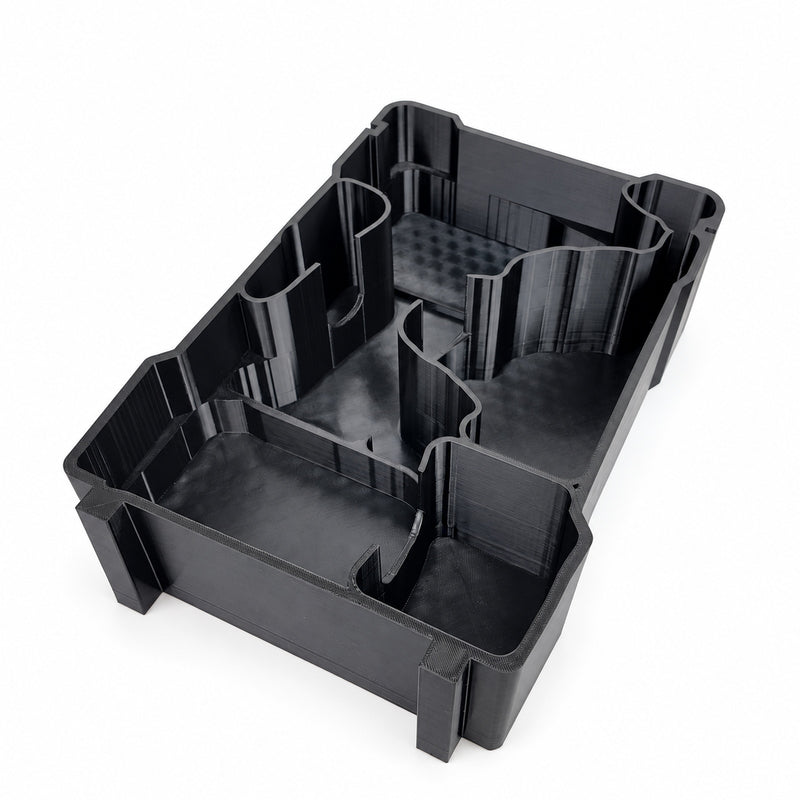 AEG A18IDB30 impact driver and battery insert for Milwaukee PACKOUT Compact Organiser, empty insert showing fitted compartments, view 0339
