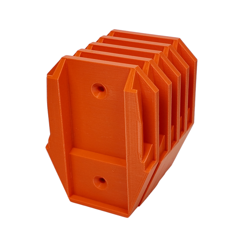 AEG and RIDGID 18V battery wall mount holder, Australian made 3D printed storage