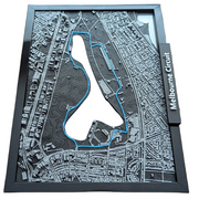 Australian Grand Prix 3D printed miniature track art, motorsport gift