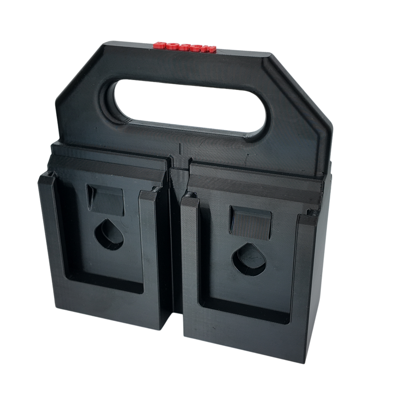 Bosch 18V battery caddy carry handle detail