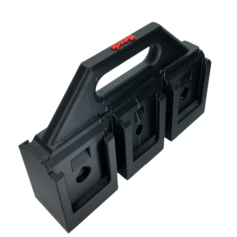 Bosch 18V battery carry caddy in PETG, 4-slot and 6-slot options