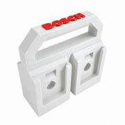 Bosch 18V Battery Caddy – 4-Slot Holder – White colour