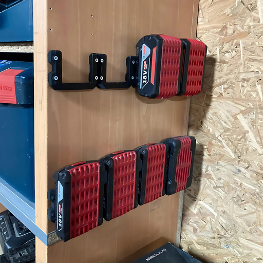 Bosch Professional 18V battery wall mount 5 pack, Australian made 3D printed