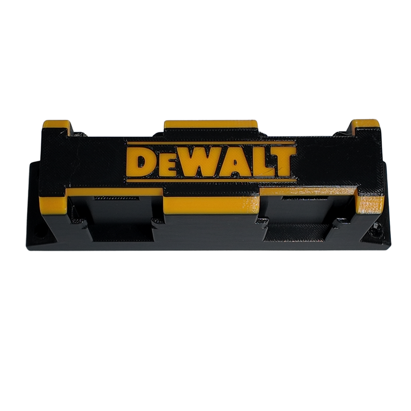 DeWalt 20V 4x battery wall mount styled for the DeWalt look, Australian made
