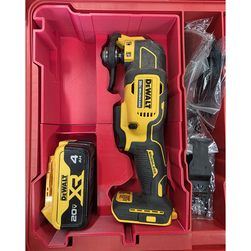 DeWalt 20V multi tool insert for Milwaukee Packout 48-22-8430 with blade storage