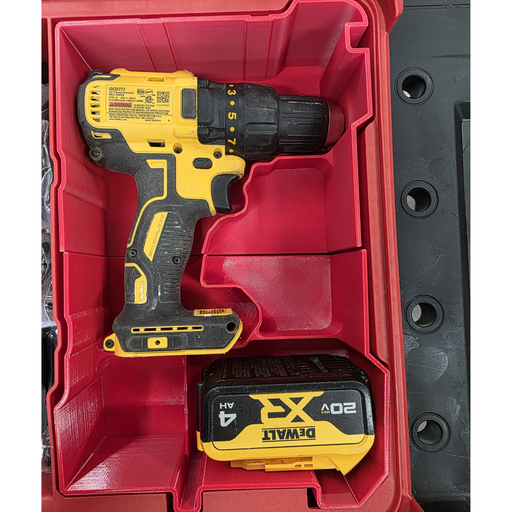 DeWalt drill insert for Milwaukee Packout 48-22-8430 organiser