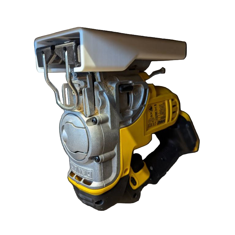 DeWalt jigsaw mount for under shelf or workbench, Australian made 3D printed storage