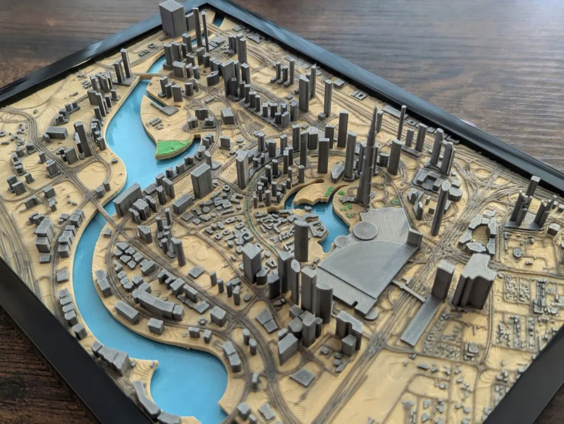 Dubai 3D printed miniature city map – photo 7