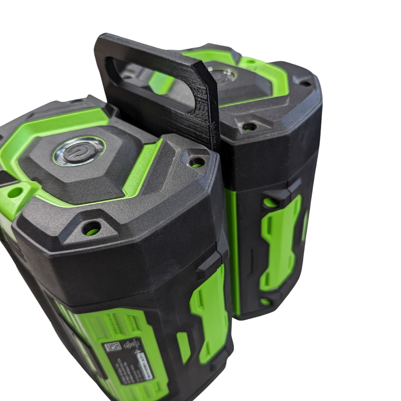 EGO battery carry handle for Power+ batteries, Australian made 3D printed
