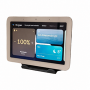 Google Nest Hub V2 wall mount in black, with Nest Hub fitted