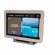 Google Nest Hub V2 wall mount in gray, with Nest Hub fitted