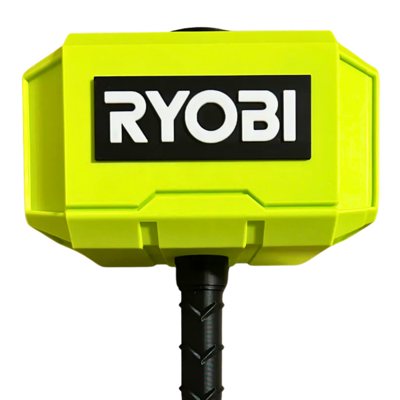 Green tool inspired Thor hammer novelty display prop, Australian made 3D printed