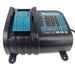Makita battery charger on a white background