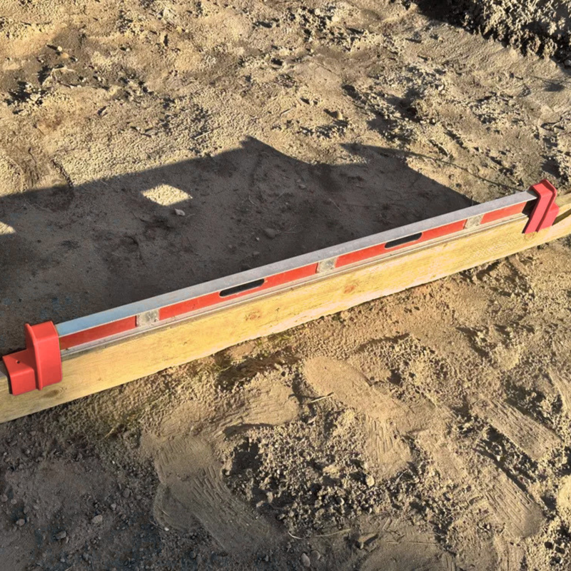 Level holding brackets for pool base levelling and DIY projects, Aussie made