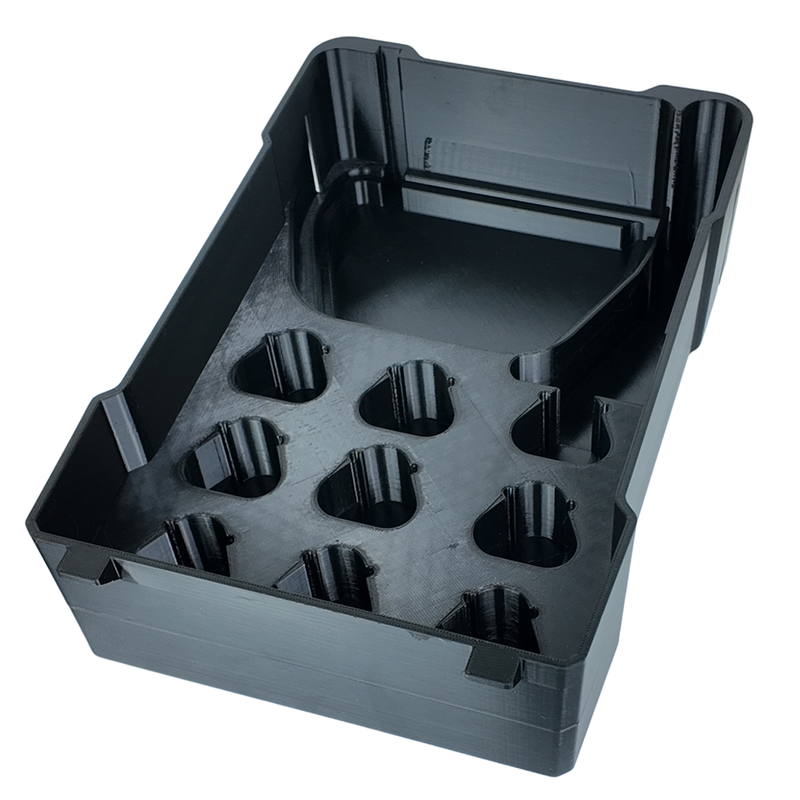 Milwaukee M12 charger and 9 battery Packout insert – photo 3