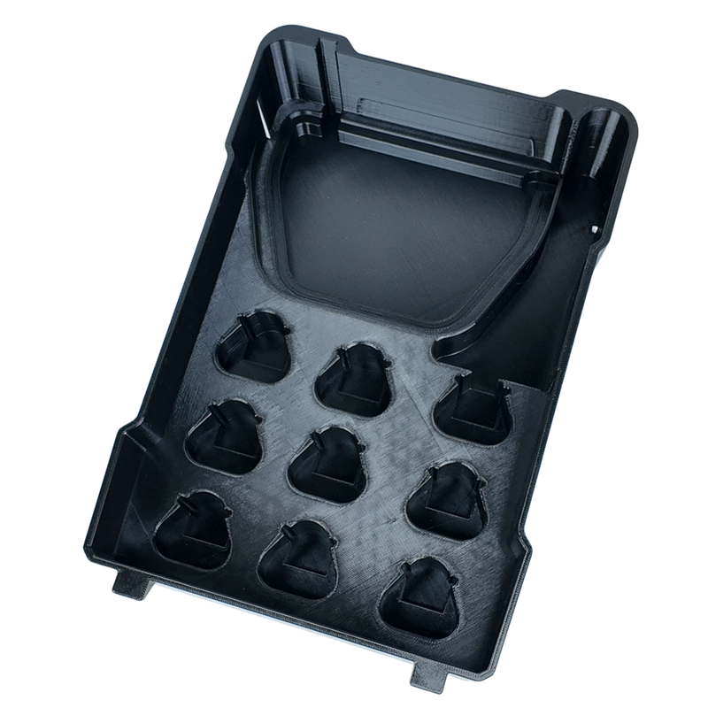 Milwaukee M12 charger and 9 battery Packout insert – photo 5