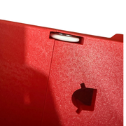 Angled view of the M12 Gen 3 drill/driver Packout insert with battery recesses
