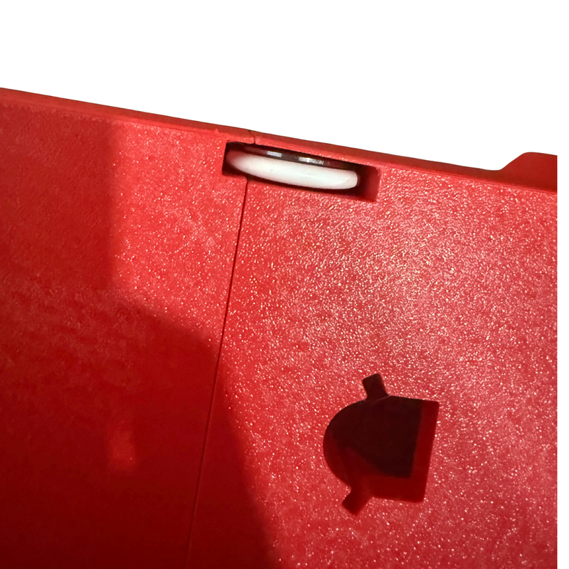 Angled view of the M12 Gen 3 drill/driver Packout insert with battery recesses