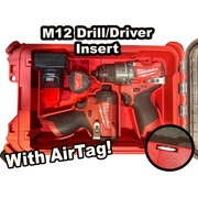 M12 Gen 3 drill/driver Packout insert, Australian made in tough PETG